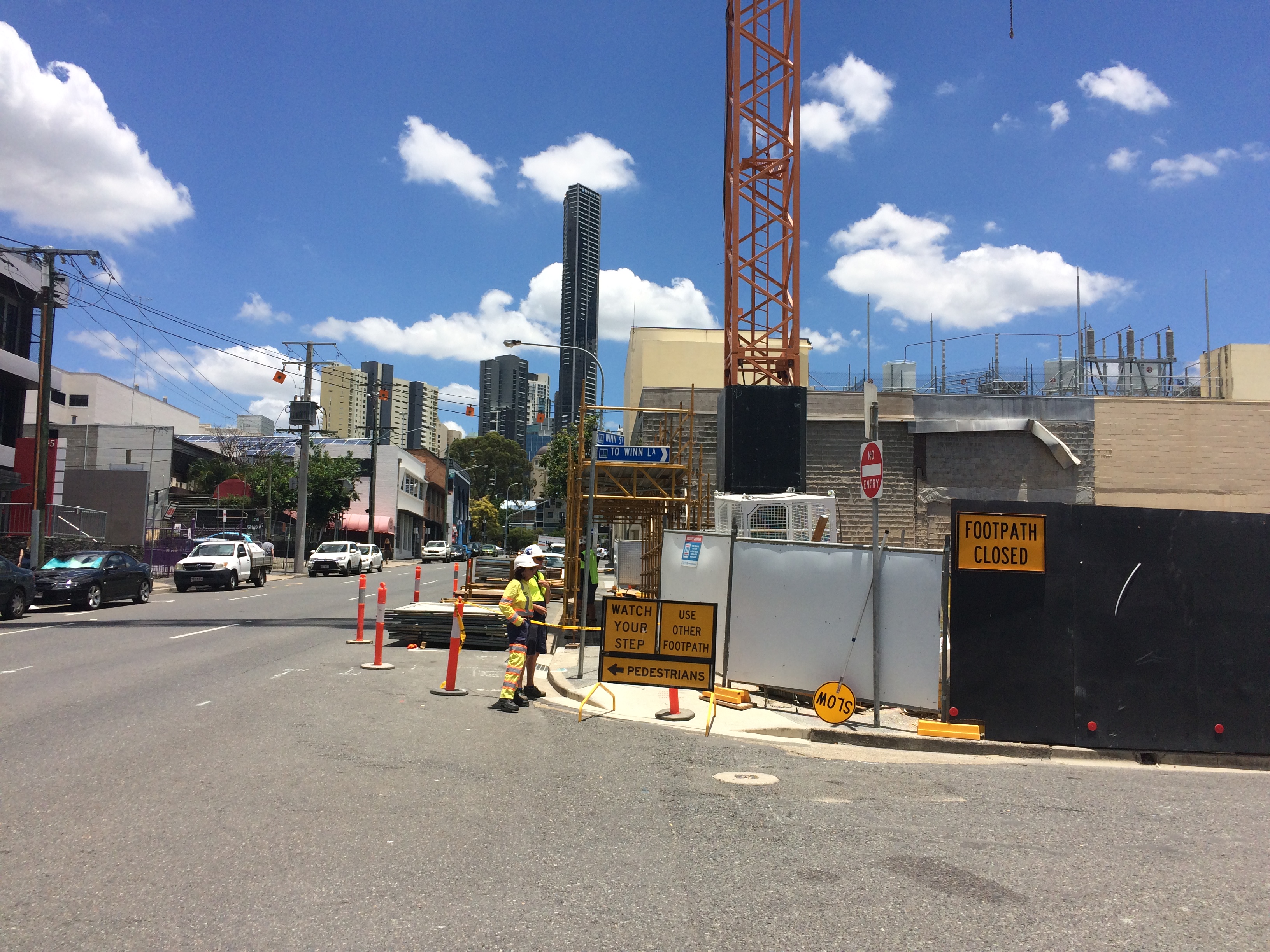 Residential construction project in Fortitude Valley